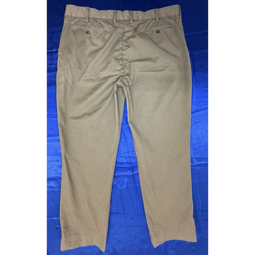Polo Ralph Lauren Men's 38x32 (38x29.5) Stretch Classic Fit Chino Pants Dark Tan